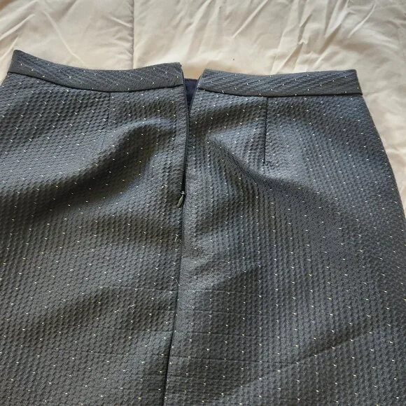 Madewell Nightfall metallic black mini skirt - Picture 4 of 13